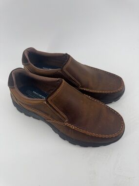 Skechers Relaxed Fit Rayland Men's Slip-On Shoes Size 9.5 Lightweight MemoryFoam